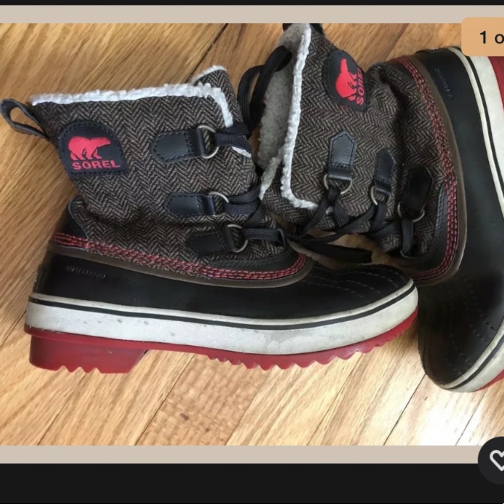 Sorel Tivoli boots size 6 brown winter